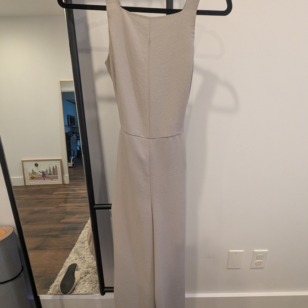 Wilfred Taupe Sleeveless Jumpsuit